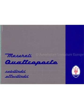1996 MASERATI QUATTROPORTE INSTRUCTIEBOEKJE DUITS