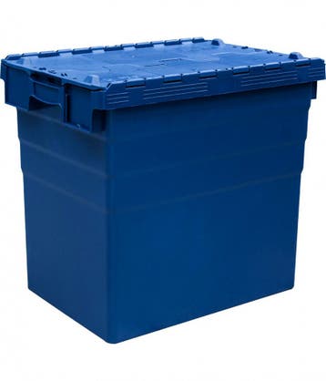 Distributiebak 600x400x516 mm euronorm blauw kunststof, Ophalen of Verzenden
