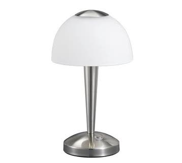 Trio VENTURA tafellamp | LED | nikkel mat met wit | Ø 15,5 c, Huis en Inrichting, Verzenden, Nieuw