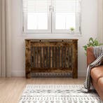 vidaXL Radiator Cover Rook Eiken 112 x 19 x 81,5 cm Bewerkt, Verzenden