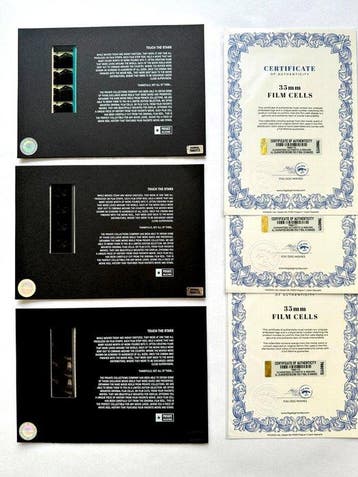 Back to the Future – Rare Trilogy Set of 3 Mounted 35mm Film, Nieuw