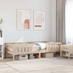 Bedframe Grenen 90x200 | OP = OP Retour, Huis en Inrichting, Slaapkamer | Bedden, 90 cm, Eenpersoons, Bruin, Verzenden