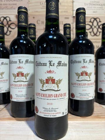 2018 Château Le Maine - Saint-Émilion Grand Cru - 12, Nieuw