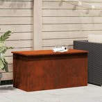 vidaXL Buitopslagdoos Roestig 100 x 50,5 x 50 cm Staal, Verzenden, Nieuw