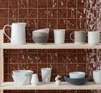Wandtegel Rood-bruin 10x10cm (Muurtegels, Afbouwmaterialen), Doe-het-zelf en Bouw, Tegels, Nieuw, Minder dan 20 cm, 10 m² of meer