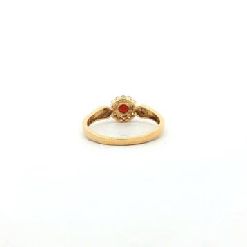 Zonder minimumprijs - Ring Zilver - 0.54ct. tw. Granaat -, Nieuw