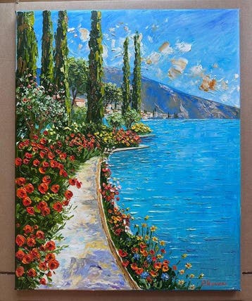 Elen Markcheva (1960) - Summer in Bay of Kotor, Antiek en Kunst