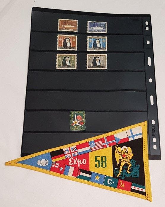 Portugal 1957/1958 - 1957/1958 com banner 58, Timbres & Monnaies, Timbres | Europe | Espagne