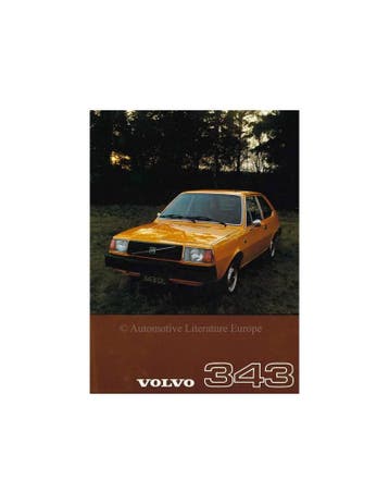 1976 VOLVO 343 LEAFLET NEDERLANDS