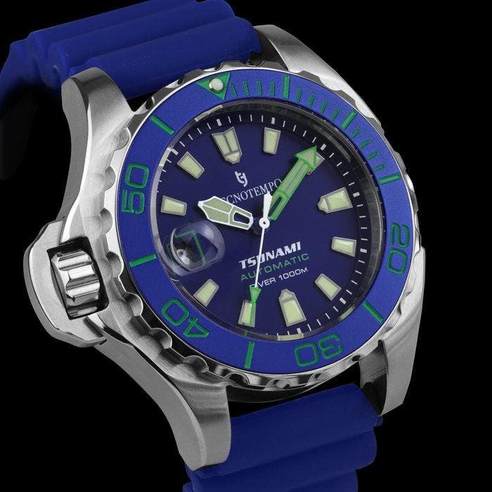 Tecnotempo - Automatic - Professional Diver 1000M Tsunami, Handtassen en Accessoires, Horloges | Heren