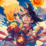 JZL - [XL] “Kid Goku – Sky of Dragon Orbs