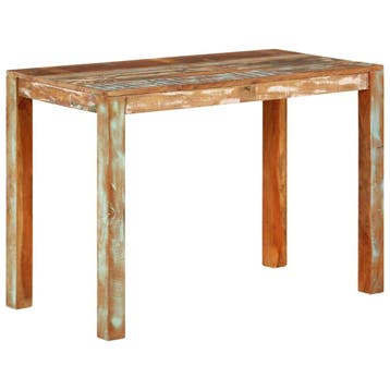 vidaXL Eettafel 110x55x76 cm gerecycled massief mangohout, Verzenden, Nieuw