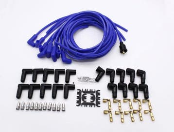 8.5mm Spark Plug Wire Set V8 - 90 degree boots blue, Auto-onderdelen, Ophalen of Verzenden, Nieuw