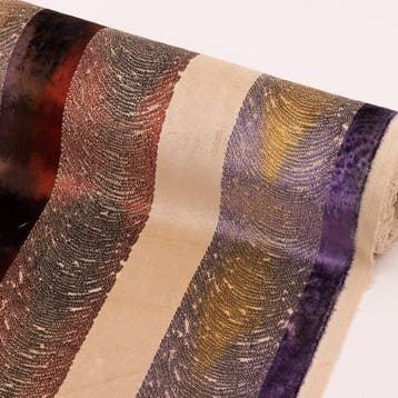 BA140 - Streepveloursstof – Velluto Italiano Cangiante -