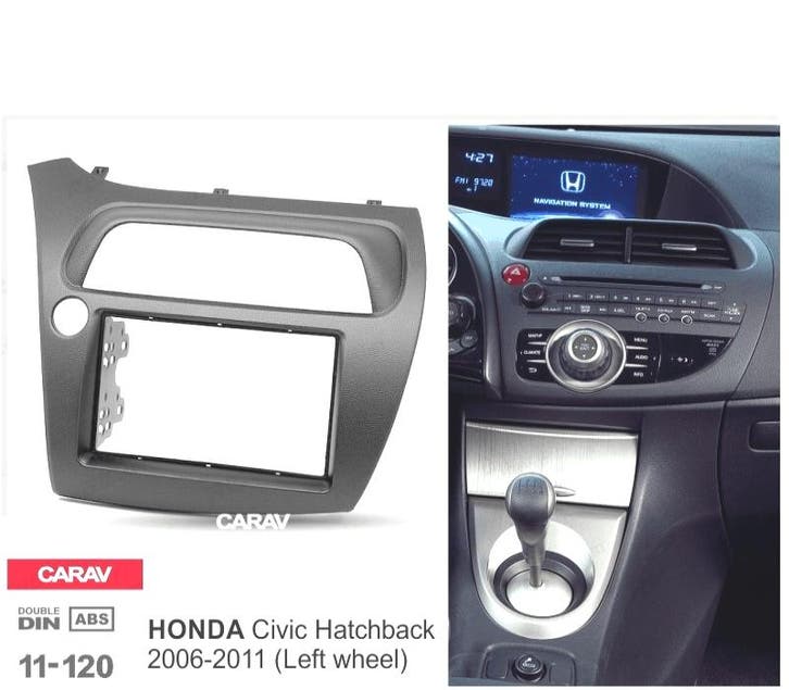 FACADE AUTORADIO 2-DIN NOIR POUR HONDA CIVIC HATCHBACK 06-11, Autos : Divers, Autoradios, Envoi