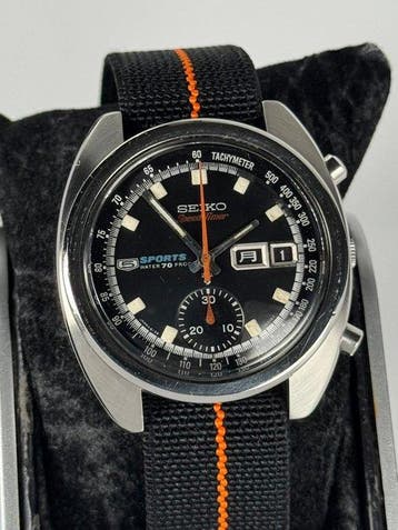 Seiko - 5 Sports Speed-Timer Bruce Lee - Sans prix de, Bijoux, Sacs & Beauté