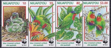 Niuafoou - 1998 - WWF - Postfris, Postzegels en Munten, Verzenden, Postfris, Dier of Natuur