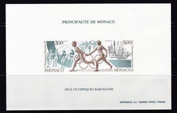 Monaco 1991 - HB 15a en 16a - Olympische Spelen -, Gestempeld