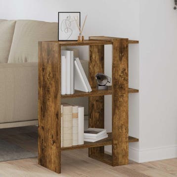 vidaXL Boekenplank 2-laags 52 x 25 x 71,5 cm Bewerkt hout, Huis en Inrichting, Verzenden, Nieuw