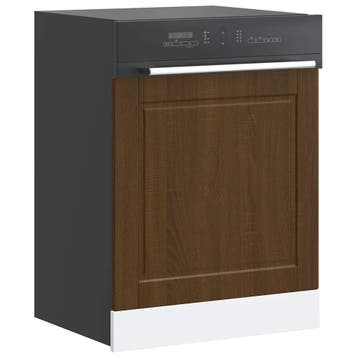 vidaXL Vaatwaspaneel Porto 60x1,5x57 cm bewerkt hout bruin, Verzenden, Nieuw