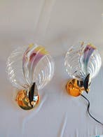 Lampe murale - Cristal, Métal - Une paire dappliques