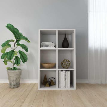vidaXL Boekenkast/dressoir 66x30x98 cm bewerkt hout wit, Huis en Inrichting, Verzenden, Nieuw