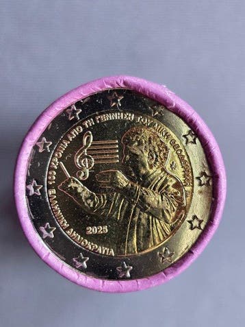 Griekenland. 2 Euro 2025 Mikis Theodorakis (25 coins) in