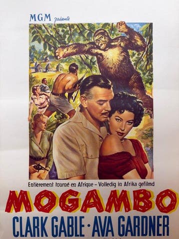 MGM - Mogambo - Original Belgian Movie Poster Mogambo