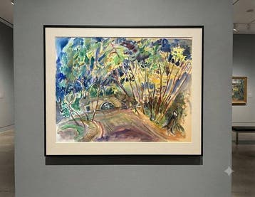 Claire Szilard (1920-2017) - Park in Spring (probably Yaffa)