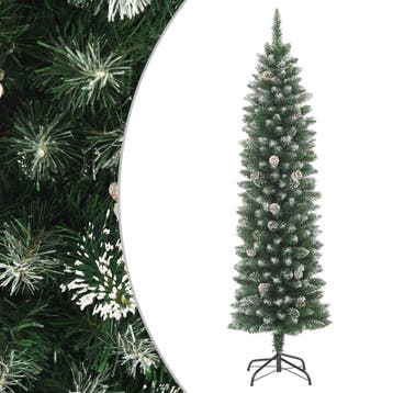 vidaXL Kunstkerstboom met standaard smal 120 cm PVC, Diversen, Kerst, Verzenden, Nieuw