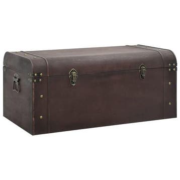 Schatkist donkerbruin | Tweede kansje | OP = OP (opbergkist), 50 tot 100 cm, Verzenden, Zo goed als nieuw, 50 tot 75 cm