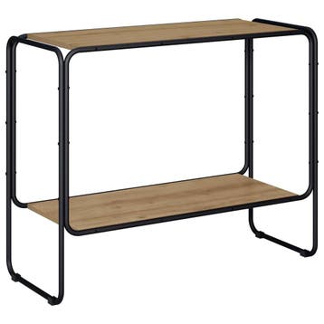 vidaXL Dressoir Artisanaal eiken 93.5 x 38 x 75 cm Bewerkt, Verzenden, Nieuw