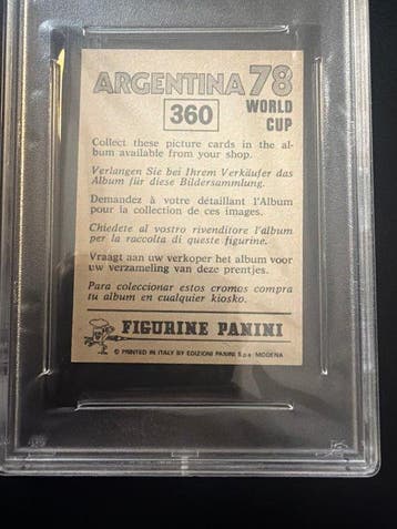 1978 Panini Argentina 78 World Cup Kevin Keegan - PSA 6, Verzamelen, Nieuw
