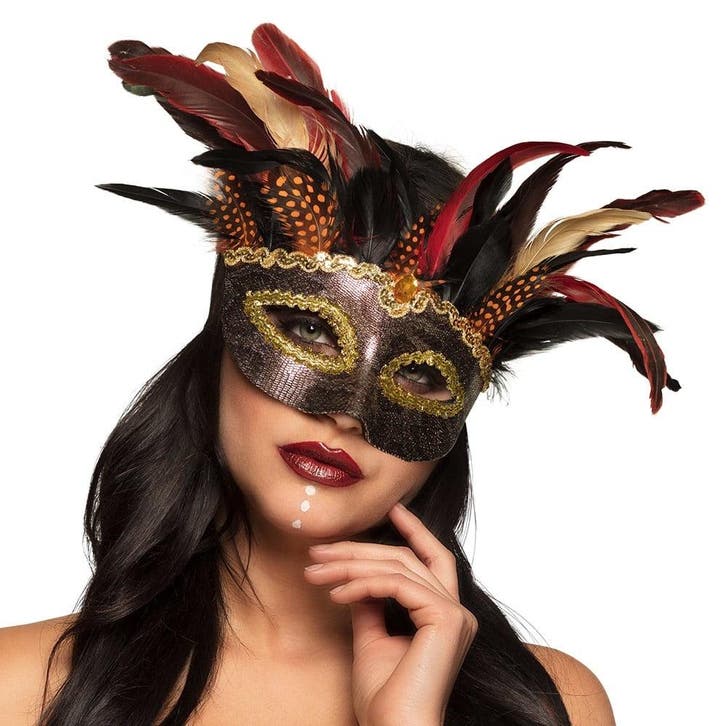 Halloween Masker Voodoo Veren, Hobby & Loisirs créatifs, Articles de fête, Envoi