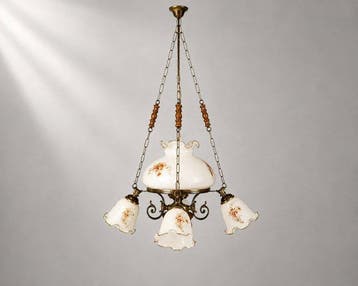 Decoratief ornament - België - hanglamp messing