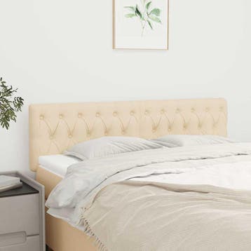Hoofdbord creme 144cm: Direct meer comfort en rugsteun in..., Verstelbaar, Verzenden, Klassiek, Zo goed als nieuw