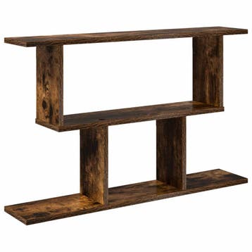 vidaXL Wandplank Gerookt eiken 80 x 15 x 50,5 cm Bewerkt, Verzenden