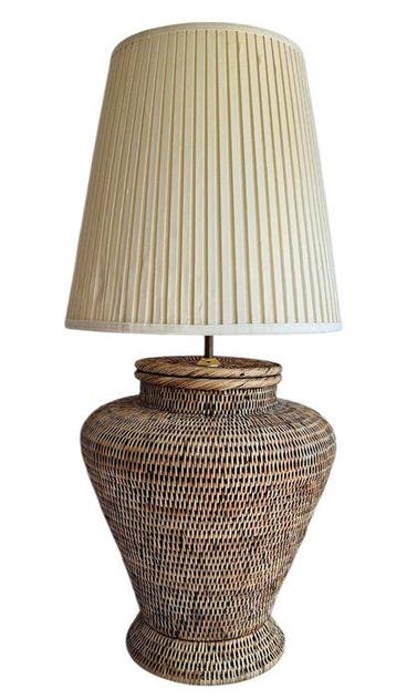 Lampe de table - Bambou, Textile