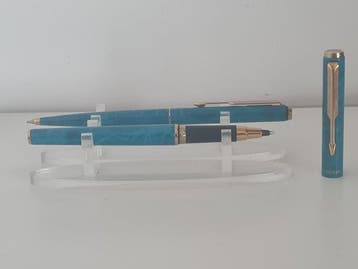 Parker - 95 bleu turquoise (stylo à bille roulante et