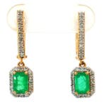 Boucles doreilles - 14 carats Or jaune - 1.44ct. tw.