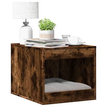vidaXL Kattenbakkast 47x59x42 cm bewerkt hout gerookt, Verzenden