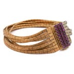 Armband - 18 karaat Geel goud - 1.20ct. tw. Robijn