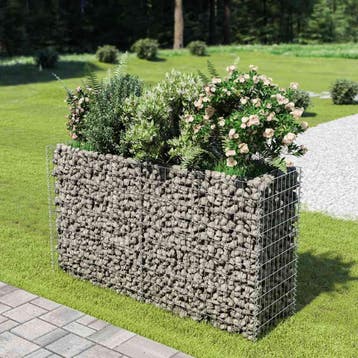 vidaXL Gabion plantenbak verhoogd 180x50x100 cm, Verzenden