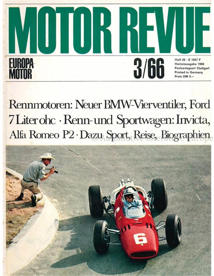 1966 MOTOR REVUE MAGAZINE 59 DUITS, Livres, Autos | Brochures & Magazines