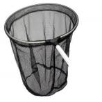 Schepnet zwart grof rond 35cm doorsnede met vaste steel 115c, Ophalen of Verzenden, Nieuw