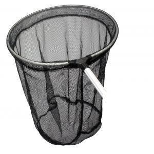Schepnet zwart grof rond 35cm doorsnede met vaste steel 115c, Ophalen of Verzenden, Nieuw