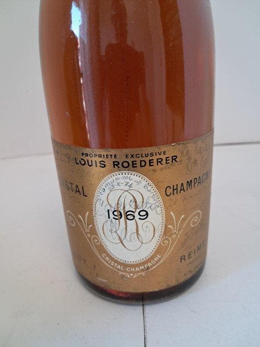 1969 Louis Roederer, Cristal - Champagne Brut - 1 78, Collections, Vins