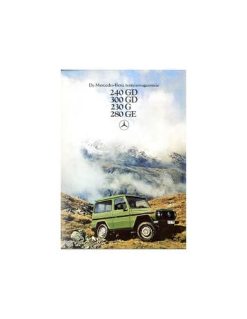 1979 MERCEDES BENZ G KLASSE BROCHURE NEDERLANDS, Ophalen of Verzenden