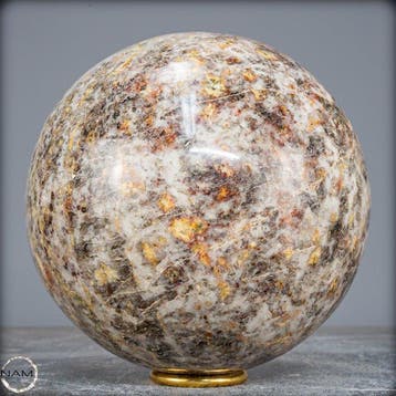 Zeldzaam dieprood en blauw cordieriet Sphere- 4546.41 g