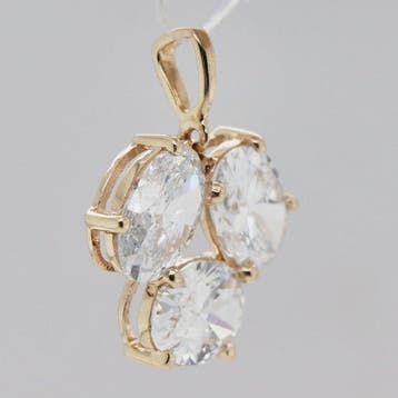 Zonder minimumprijs - Hanger - 14 karaat Geel goud - 2.03ct.